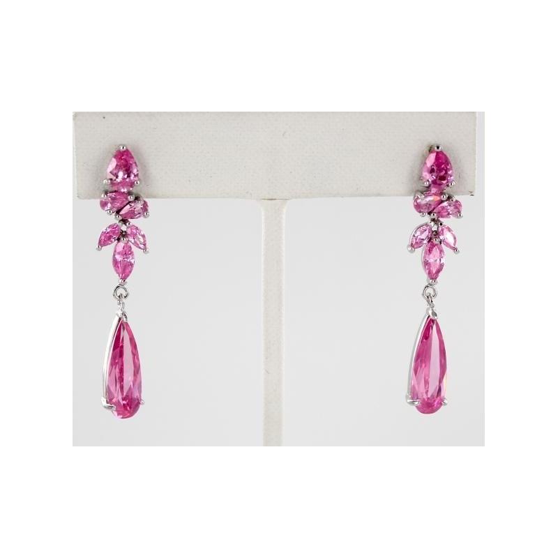 My Stuff, Helens Heart Earrings JE-E-025-1-S-Pink Helen's Heart Earrings - Rich Your Wedding Day