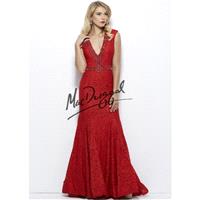 Mac Duggal 61930 Open Back Lace Dress - 2017 Spring Trends Dresses|Beaded Evening Dresses|Prom Dress