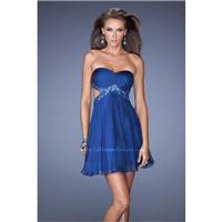 Marine Blue La Femme Short Cocktail 19430  La Femme Short Dresses - Elegant Evening Dresses|Charming