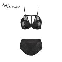 Big chest small chest lingerie plus size sexy lace girl summer temptation thin BRA, transparent stea