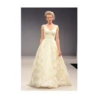 Anne Barge - Fall 2013 - Madeleine Silk Organza and Printed Lace A-Line Wedding Dress - Stunning Che