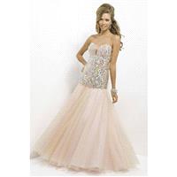 Exquisite A-line Sweetheart Crystal Detailing Floor-length Satin&Organza Prom Dresses - Dressesular.