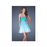 La Femme 19514 Short Ombre Party Dress - Brand Prom Dresses|Beaded Evening Dresses|Charming Party Dr