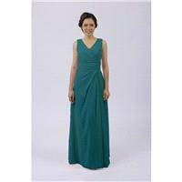Matchimony Turquoise Classic Long Bridesmaid/Prom Dress - Hand-made Beautiful Dresses|Unique Design