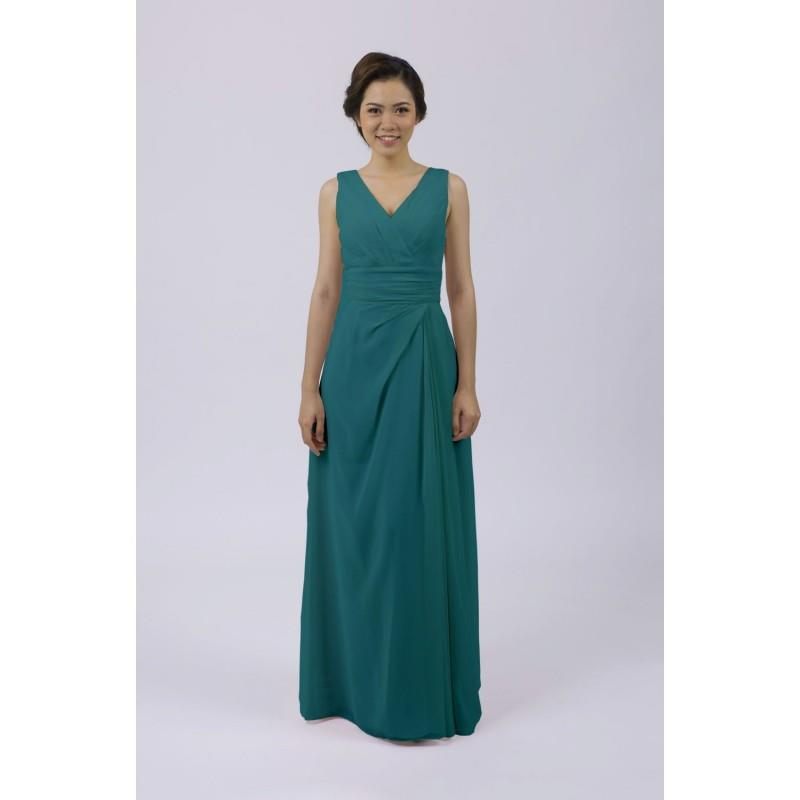 wedding, Matchimony Turquoise Classic Long Bridesmaid/Prom Dress - Hand-made Beautiful Dresses|Uniqu