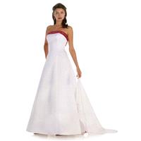 Simple A-line Strapless Beading Floor-length Satin Bridesmaid Dresses - Dressesular.com