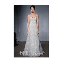 Anna Maier ~ Ulla-Maija - Fall 2014 - Felicienne Strapless Lace A-Line Wedding Dress with V-Neck - S