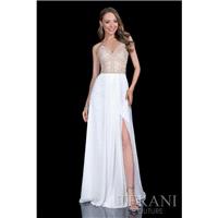 Terani Prom 1611P0279 Ivory Nude,Aqua Nude,Coral Nude Dress - The Unique Prom Store