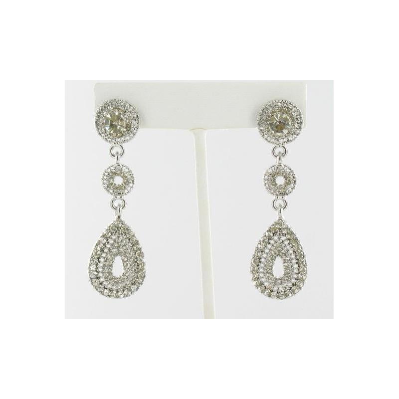 My Stuff, Helens Heart Earrings JE-X007395-S-Clear Helen's Heart Earrings - Rich Your Wedding Day