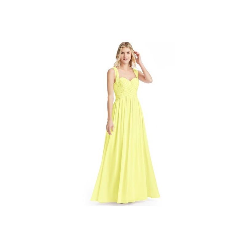 My Stuff, Daffodil Azazie Cameron - Sweetheart Floor Length Back Zip Chiffon Dress - Charming Brides