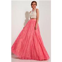 Ivory/Mint Studio 17 12617 - 2-piece Sleeveless Long Lace Dress - Customize Your Prom Dress