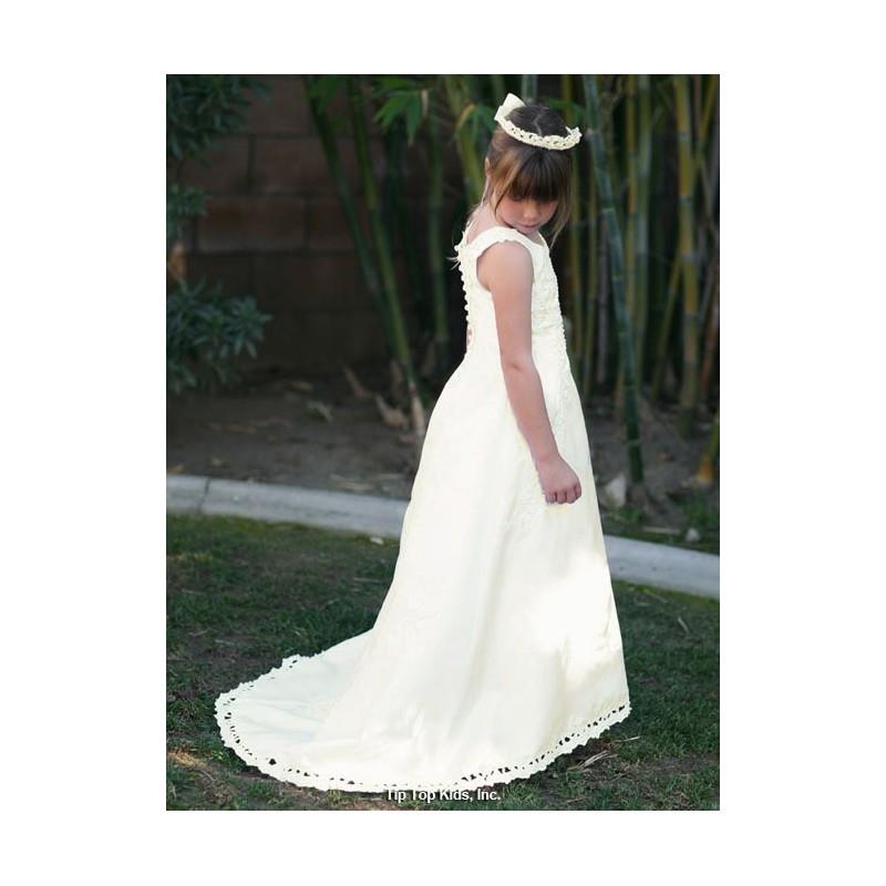 My Stuff, Ivory Satin A-Line Court Train Bridal Dress Style: D6023 - Charming Wedding Party Dresses|
