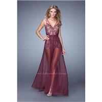 La Femme 21333 Black,Deep Indigo,Garnet Dress - The Unique Prom Store