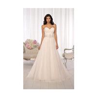 Simple A-line Sweetheart Beading&Crystal Detailing Sweep/Brush Train Tulle Wedding Dresses - Dresses