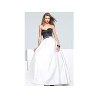 Faviana Black and White Ball Gown Prom Dress 6912 - Brand Prom Dresses|Beaded Evening Dresses|Charmi