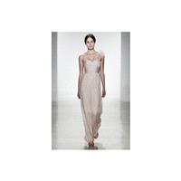 Charming A-line One Shoulder Ruching Hand Made Flowers Floor-length Chiffon Evening Dresses - Dresse