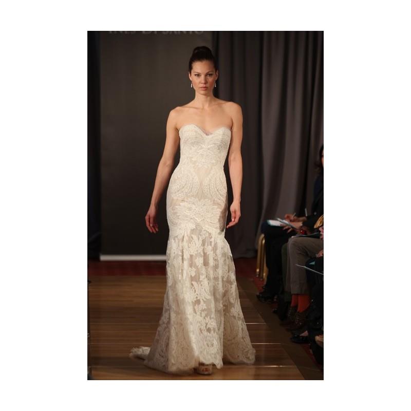 My Stuff, Ines Di Santo - Spring 2013 - Strapless Lace Sheath Wedding Dress with Sweetheart Neckline