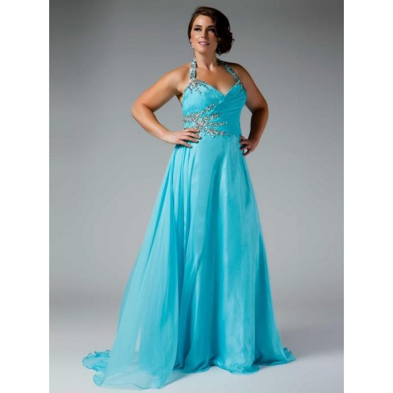 My Stuff, 81609F Fabulouss by Mac Duggal Aqua Size 30W In Stock - HyperDress.com