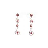 Helens Heart Earrings JE-X004377-S-Pink Helen's Heart Earrings - Rich Your Wedding Day