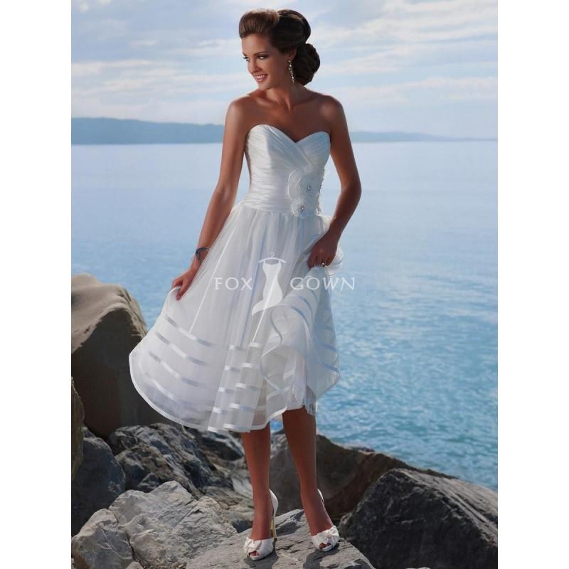 My Stuff, Schulterfreies Hochzeitskleid Strand mit handgefertigten Blumiges Bouquet an Rock Seitenlä