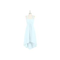 Mist Azazie Annabel - Chiffon Asymmetrical Halter Back Zip Dress - Cheap Gorgeous Bridesmaids Store