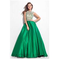 Rachel Allan Prom 7142 Royal,Emerald,Tangerine Dress - The Unique Prom Store