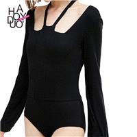 Trumpet long sleeves fall 2017 women new fashion sexy slim jumpsuits - Bonny YZOZO Boutique Store