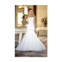 Exquisite Trumpet/Mermaid Strapless Beading&Sequins Lace Sweep/Brush Train Wedding Dresses - Dresses