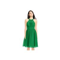 Emerald Azazie Yamilet - Halter Chiffon Illusion Knee Length Dress - Cheap Gorgeous Bridesmaids Stor