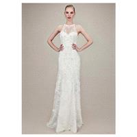 Chic Tulle Jewel Neckline Mermaid Wedding Dresses With Lace Appliques - overpinks.com