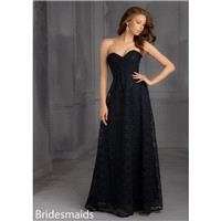 Mori Lee Bridesmaids 702 Long Strapless A-Line Lace Bridesmaid Dress - Crazy Sale Bridal Dresses|Spe