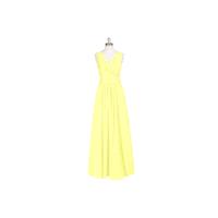 Daffodil Azazie Amelia - V Neck Floor Length Chiffon Back Zip Dress - Charming Bridesmaids Store