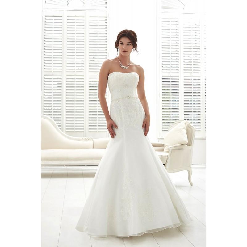 My Stuff, Romantica Style PC6956 by Phil Collins - Lace  Tulle Floor Strapless Fit and Flare Wedding