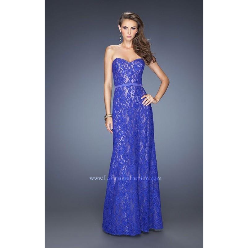 My Stuff, Ice Blue La Femme 20107 - Lace Dress - Customize Your Prom Dress