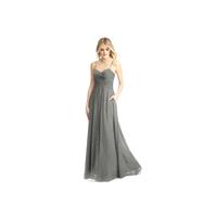 Steel_grey Azazie Parker - Floor Length Sweetheart Back Zip Crinkle Chiffon Dress - Cheap Gorgeous B