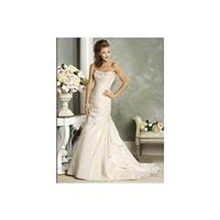 Refined Mermaid Beads Working Strapless Satin Chapel Train Bridal Gown In Canada Wedding Dress Price
