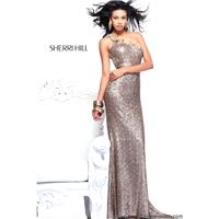 Sherri Hill 21031 Sequin Open Back Prom Dress - Crazy Sale Bridal Dresses|Special Wedding Dresses|Un