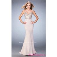 La Femme Gown with Sweetheart Neckline and Beaded Top - Discount Evening Dresses |Shop Designers Pro