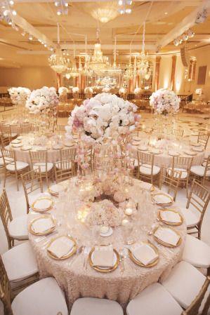 Tables and Floral Arrangements