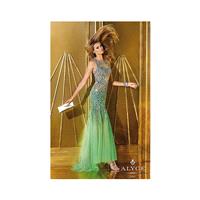 Alyce Paris 6192 Beaded Tulle Mermaid Dress - Brand Prom Dresses|Beaded Evening Dresses|Charming Par