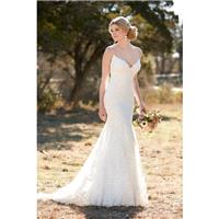 Style D2143 by Essense of Australia - Sleeveless Floor length Chapel Length LaceOrganza Sheath Sweet