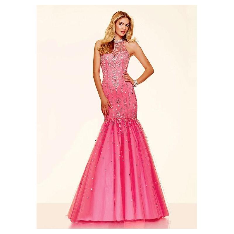 My Stuff, Glamorous Tulle Jewel Neckline Mermaid Evening Dresses With Embroidery & Beadings - overpi