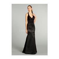 Stunning Floor Length A line Natural Waist Halter Sweep/ Brush Train Bridesmaid Dress - Compelling W