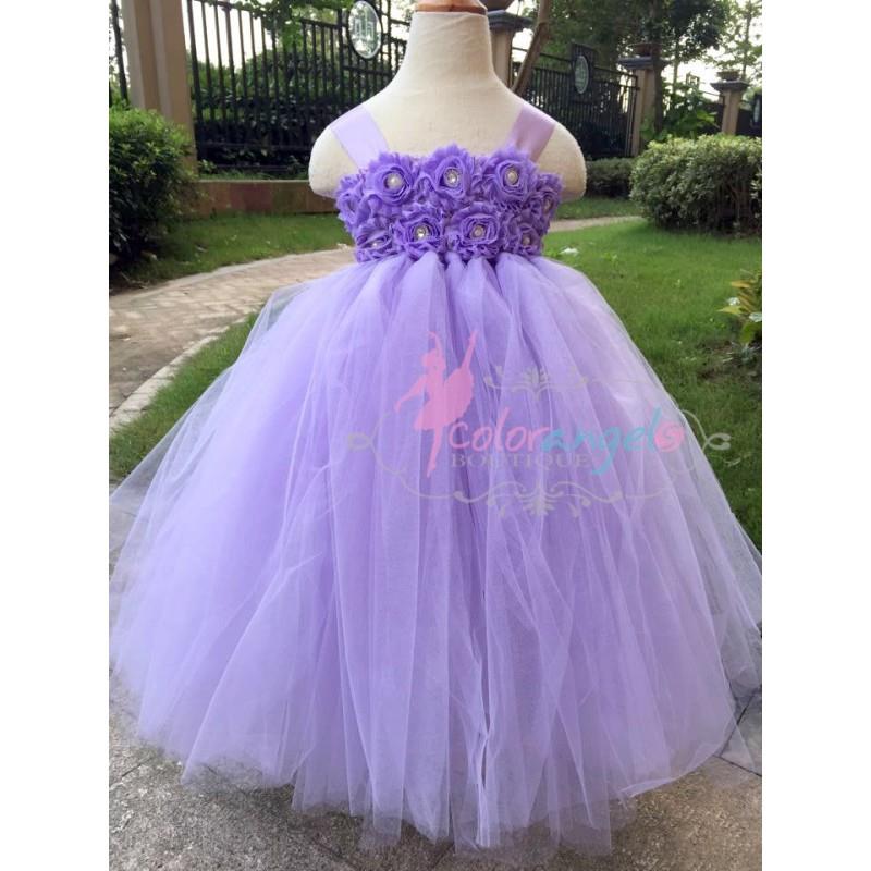 My Stuff, Orchid Flower girl dress Baby girl's Flowers Dress Tulle Dress Wedding Dress Birthday Dres