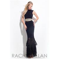 Rachel Allan Prom 7090 Black,White Dress - The Unique Prom Store