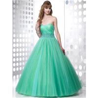 Pretty Ball Gown Sweetheart Beading Sleeveless Floor-length Tulle Prom Dresses In Canada Prom Dress