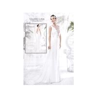 Vestido de novia de Valerio Luna Modelo VL5815 - 2016 Evasé Pico Vestido - Tienda nupcial con estilo