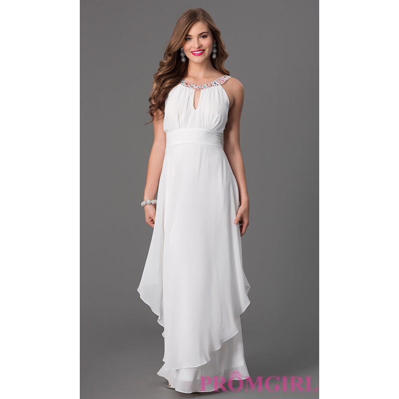 My Stuff, Sleeveless Floor Length Ivory Prom Dress - Brand Prom Dresses|Beaded Evening Dresses|Uniqu