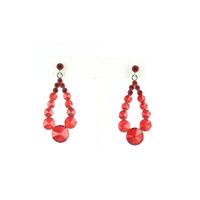 Helens Heart Earrings JE-X006373-S-Red Helen's Heart Earrings - Rich Your Wedding Day