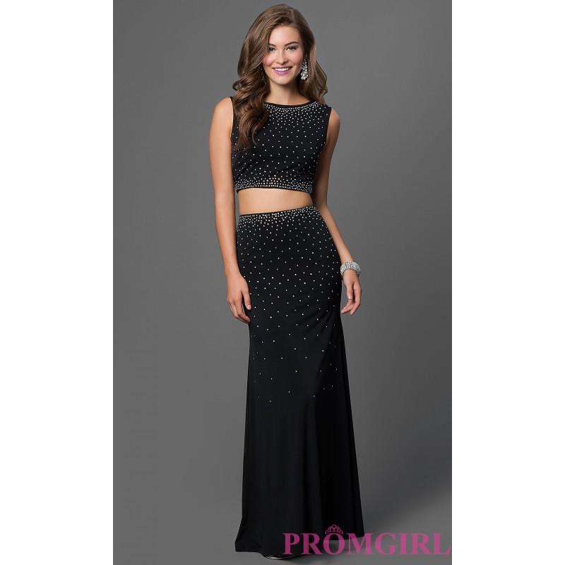 My Stuff, Black Two Piece As U Wish Floor Length Dress - Discount Evening Dresses |Shop Designers Pr